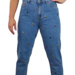 Tommy Hilfiger 1990s Vintage High Rise Straight Mom Jeans Patches Size 10 34" Photo 0