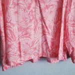 Anthropologie OVERLOVER Cameron Top In Palms Coral Rose Photo 3