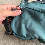 Prada  nylon backpack y2k 2000s in green with leather trim and silver-tone small Photo 7