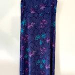VTG 90s Y2K DBY Floral Dress Maxi Midi Dress Hippie Boho Blue Purple Size XS S Photo 0