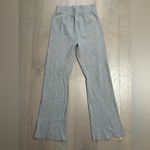 4th and reckless knitted flare split pants Size Medium Light Gray Stretch Photo 2
