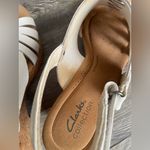 Elegant White Cork Wedge Sandals Size 11 Photo 9