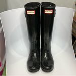 Hunter ‎ original tall black rain boots women’s size 6 Photo 4