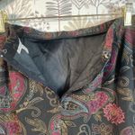 JM Collection Petite Paisley Madi Skirt Size 10P Black Multi Lined – 32" Length Photo 10