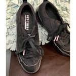 Skechers Womens Black & Pink Sneakers SZ7.5 Los Angeles New Moon Total Eclipse Photo 4