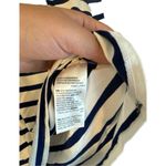 Chico's  Womens Blue Striped Flare Sleeve Square‎ Neck Top sz 1P Nautical Preppy Photo 4