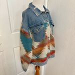 Veveret Denim Aztec Jacket Size M Photo 3