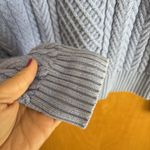 J.Crew  Cable-knit puff-sleeve crewneck sweater lavendar small‎ BS978 Photo 3