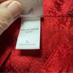 Natori Nightgown Womens Red Size XL Sleepshirt Loungewear Pockets Satin V-neck Photo 3