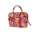 Vera Bradley  Quilted "Raspberry Fizz" Cosmetic Bag Paisley Pink Photo 1