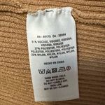 Anthropologie Maeve Ribbed Slim Button Down Collared Cardigan Tan XS Photo 4