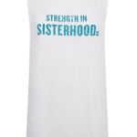 Sweaty Betty Sisterhood White Muscle Tank Medium Photo 1