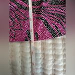 Vintage Rimini pink purple black silver metallic dots dress Made in USA Size undefined Photo 14