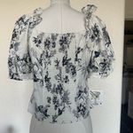 Who What Wear Floral ruffle milkmaid style blouse Photo 4