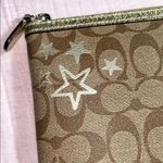 Coach Limited Edition Large Signature Monogram W Stars Zipper Closure Pouch Photo 8