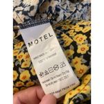 Motel Mala Mini Babydoll Slip Dress Ditsy Floral Milkmaid Size Small S Yellow Photo 5