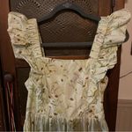 H&M Wildflower Print Ruffle Apron Tea Dress M Photo 4