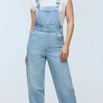 Madewell NWOT Denim Oversized Carpenter Overalls Colliar Wash size XS Photo 0