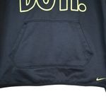 Nike  Womens S Therma Fit Just Do It Black Yellow Oversized Pullover Hoodie Photo 4