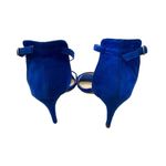 Sturio Stiletto Heels Ankle Strap Formal Strappy Shoes Feminine Pumps Blue Size 8 Photo 9