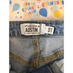 Refuge  Women’s Medium Wash Flare Jeans Raw Hem – Size M Photo 1