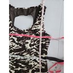 ladies MICHAEL KORS dress size 10 NWT Animal Print Open Back With Belt Brown Photo 4