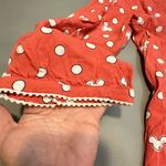 Disney LC Lauren Conrad Mickey Mouse Polka Dot Blouse Red Size M Photo 6