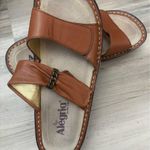 Alegria  by PG Lite NWOT Size 38Tan and brown leather sandals with a boho vibe Photo 6
