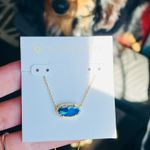 Kendra Scott 14K Elisa Turquoise & Lapis Necklace Photo 3