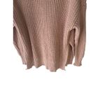 Aerie Size Medium Light Pink Knit Round Neck Sweater Coquette Soft Cozy Photo 2