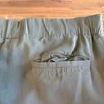 Vince  Green Pull On Drawstring Trousers Tapered Cuffed XS Olive Army Pants Photo 4