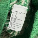 American Eagle NWT  Fairisle Snowdrift Sweater Boxy Cozy Green Size XS NEW Photo 6