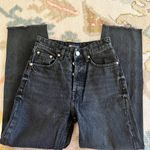 ZARA  Black Raw Hem Jeans Photo 0