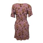 Xhilaration NWOT Rose Pink Floral Crinkle Short Sleeve Dress Drawstring Waist Elastic New Photo 3