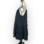 Treasure & Bond  Swing Dress Women's Medium Black  Cotton Blend Tiered Sleeveless Photo 2