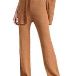 l*space Brown Marbella Knit Casual Straight Leg Pants Women’s US S Photo 0