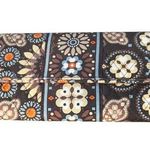 Vera Bradley Canyon Tri Fold Wallet Brown Floral Card Slots Magnetic Clasp Photo 0