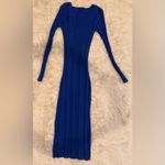 NWOT Electric & Rose Nicola Long Sleeve Rib Midi blue size XS Dress Photo 6