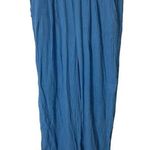 Stateside Women's Blue Wide-Leg Gauze Drawstring Pants Casual Coastal Size XL Photo 0