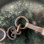 VTG onyx And Sterling Silver Filigree Tennis Link Bracelet 7” Black Photo 4