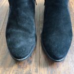 Seychelles  • Score Suede V Ankle Booties black leather almond toe low block heel Photo 3