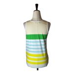 A.P.C. White Cotton Multicolor Striped Scoop Neck Tank Top Size XS Photo 1