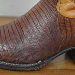 Justin Boots Vintage Ladies' Justin Lizard Quarters Cowgirl Western Boots L 4501 Size 5.5B Photo 3