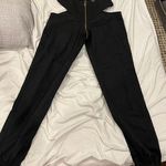 Black Cut Out Pants Photo 2