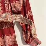 Hale Bob  Los Angeles GRAZIA mini off shoulder belted dress fall boho Photo 5