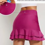 Baleaf Women's High Waisted Adjustable Drawstring Ruffle Swim Skirt Bottoms Modest Tummy Control Photo 5