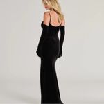 Windsor Black Silver Cutout Maxi Dress Photo 2