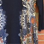 Maeve / Anthropologie Eria Navy Blue Boho Lined Sweater Midi Dress, Size XS Photo 11