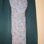 Flower Short Dress Blue Photo 1