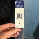 CHAPS Black Beaded/Mesh Sleeveless Midi Dress | Size 6 (New) Photo 3